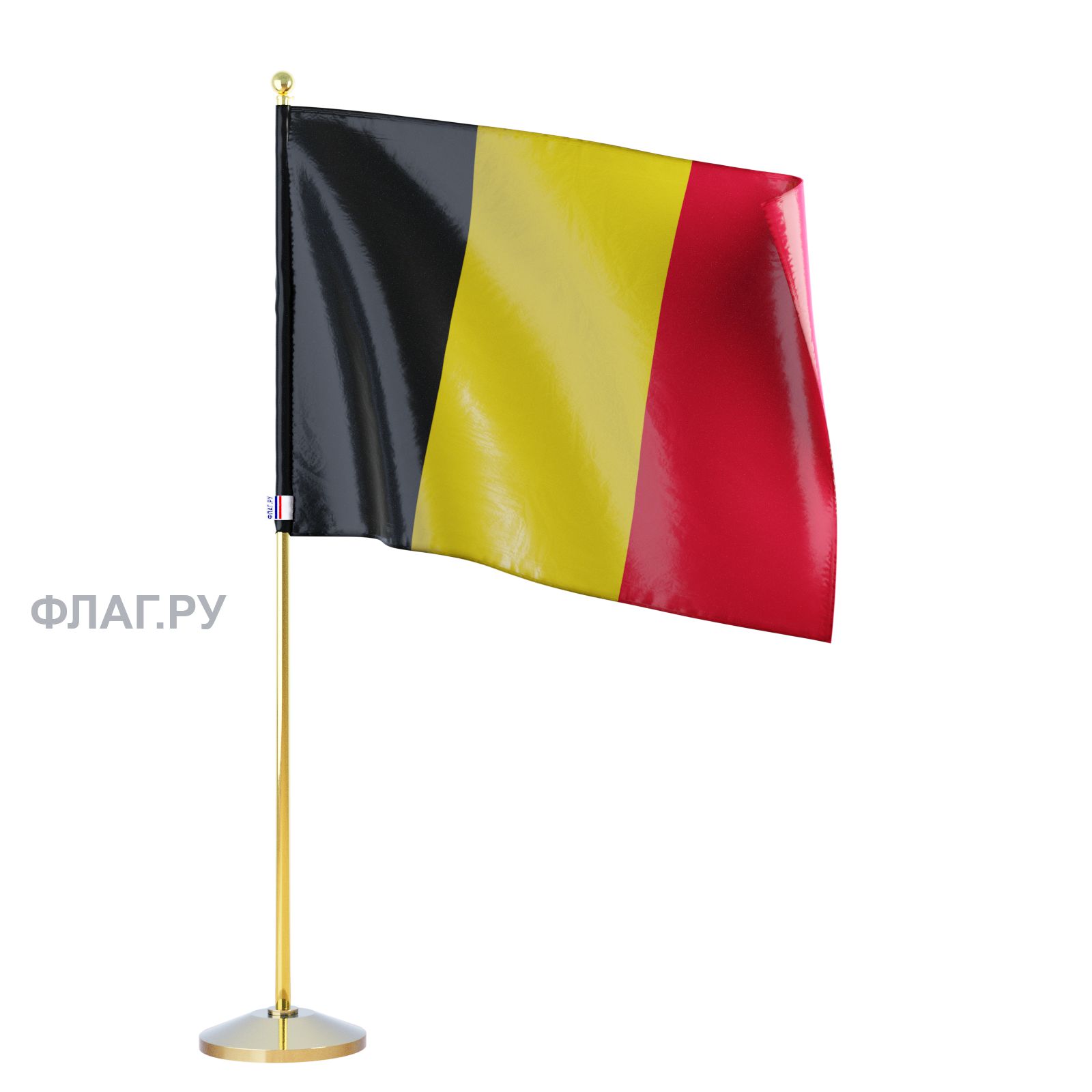 Флаг Бельгии квадратный